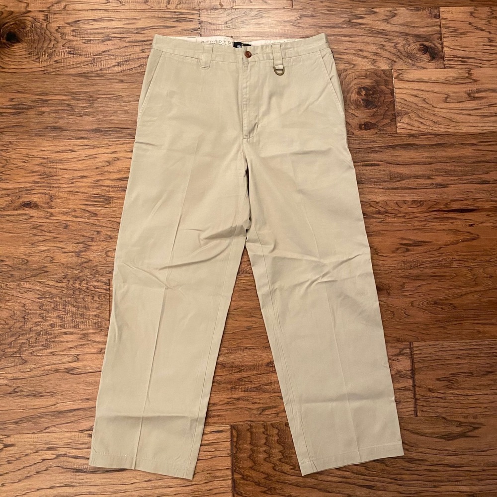 National Geographic Travel Chino Pants Mens 34x30 Tan Khaki 3XDRY Cotton Utility